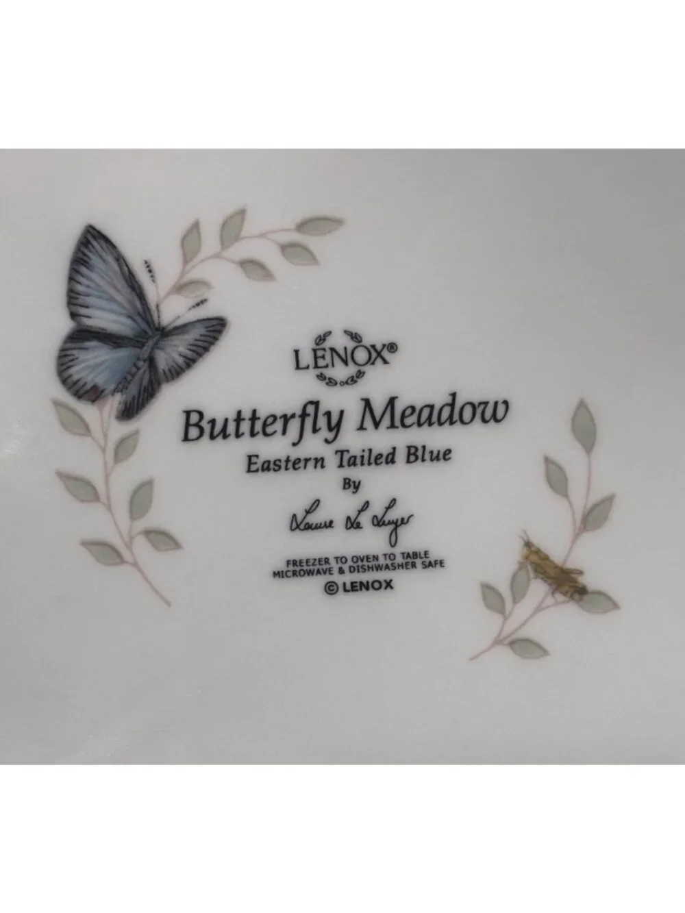 Lenox Butterfly Meadow Scalloped Dinner Plates Lot Of 4 Floral Design Vintage 06